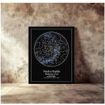 BOTTEGAARTS Custom Star Map – The Night You Were Born – Personalized Baby Star Map Print with Name, Birth Date & Location – Unique Newborn Gift, Baby Nursery Wall Art