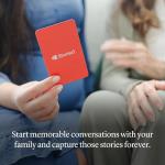 Custom Hardcover Family Memory Keepsake Book + Storied Starter Cards (78 Cards) - Complete Legacy Bundle Gift for Grandparents & Parents - Preserve Family Stories & Memories