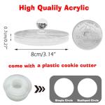 Personalized Cookie Stamp Custom Christmas Cookie Press Baking Acrylic Cutter for Wedding Birthday Happy Holidays Gifts