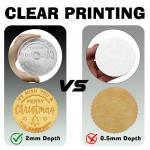 Personalized Cookie Stamp Custom Christmas Cookie Press Baking Acrylic Cutter for Wedding Birthday Happy Holidays Gifts