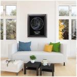 BOTTEGAARTS Custom Star Map – The Night You Were Born – Personalized Baby Star Map Print with Name, Birth Date & Location – Unique Newborn Gift, Baby Nursery Wall Art