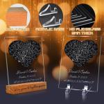 Custom Star Map Plaque, Personalized Star Constellation Chart Night Light, first date map, Our First Date plaque, Birthday Gift, where we met map (5 Size: 6"-16")