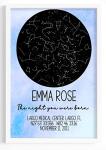 Birthday Custom Star Map Print, Personalized Constellation Birth Date Newborn gift, Night Sky Poster, multiple sizes & backgrounds, Baby Gift, Birthday Gift, Wedding, Engagement