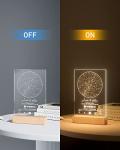 ALBK Custom Star Map Plaque, Personalized Constellation Chart Night Light, Customized Star Map with Scannble Spotify Code for Wedding, Engagement, Anniversary, Birthday