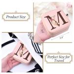 Inngeroo Personalized Graduation Gifts for Women - Customized Teacher Appreciation Gifts - Travel Jewelry Case Box Organizer for Wife Daughter Aunt Friend Grandma - Initial M