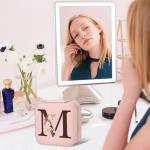 Inngeroo Personalized Graduation Gifts for Women - Customized Teacher Appreciation Gifts - Travel Jewelry Case Box Organizer for Wife Daughter Aunt Friend Grandma - Initial M