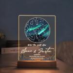 Custom The Night We Met Star Map Night Lights - Personalized Anniversary Christmas Valentine's Day Gift Couples Gift - Engagement Wedding Gift (NL Star Map A2)