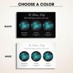 TM TEEMAN Personalized Star Map For Specific Date Gift For Family, Family Star Map Print Poster/Canvas, Personalized Housewarming Gift For Family, Couple, Dad, Mom, Anniversary