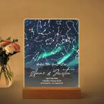 Custom The Night We Met Star Map Night Lights - Personalized Anniversary Christmas Valentine's Day Gift Couples Gift - Engagement Wedding Gift (NL Star Map A2)
