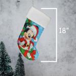 Kurt S. Adler Personalized Mickey Christmas Stocking - Officially Licensed - Present from Santa Character Holiday Decoration with Custom Name
