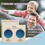 Bohva Fathers Day Personalized Gifts for Dad from Daughter Son, Custom Star Map for Papa, Fathers Day Anniversary Gifts for Husband from Wife, Father Grandpa Birthday Gifts Ideas