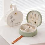 NYLGOXITK Personalized jewelry box with customized name and birth flower shape - Upgradable LED lights + mirror version - Designed specifically for women/girls/bridesmaids, suitable as a gift.