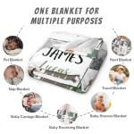 Personalized Baby Blanket for Boys with Name