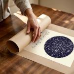 Custom Star - Personalized Stars, Night Sky Print, Stars Constellation Wall Art Gift for Her, Personalized Star chart for Specific Date Unique Gifts for Him, Meaningful Gifts for Her (Butter Cream, 8x10)