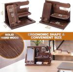 Wood Phone Docking Station - Perfect Gift for Men