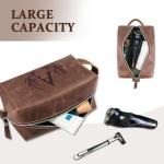Personalized Leather Toiletry Bag for Men