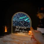 Custom The Night We Met Star Map Night Lights - Personalized Anniversary Christmas Valentine's Day Gift Couples Gift - Engagement Wedding Gift (NL Star Map A2)
