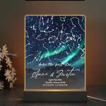 Custom The Night We Met Star Map Night Lights - Personalized Anniversary Christmas Valentine's Day Gift Couples Gift - Engagement Wedding Gift (NL Star Map A2)