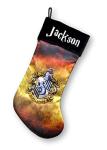 Hufflepuff Christmas Stocking - Personalized Harry Potter Hogwarts School of Witchcraft and Wizardry House Crest Holiday Decoration with Custom Name
