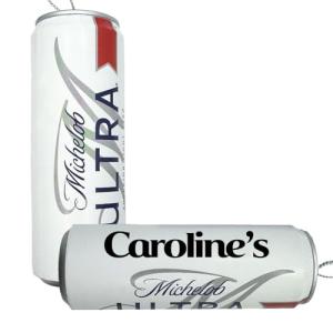 Michelob Ultra Beer Can Christmas Ornament – Personalized Officially Licensed 4" Slim Can Holiday Decoration, Unique Gift for Beer Lovers, Bar Décor, Custom Name Ornament