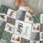 Personalized Baby Blanket for Boys with Name