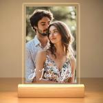KoxSmar Custom Picture Frame, Personalized Photo Frame, Customized Picture Frames, Personalized Anniversary Birthday Gifts for Women Men Her Him Girlfriend Boyfriend Couple Mom Dad Family