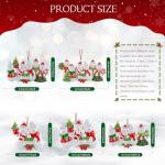 Personalized Snowman Christmas Ornament 2025, Custom Engraved Names & Year, Custom Polyresin Hanging Snowman Ornament for Xmas Tree Decoration Holiday Family Decor Gifts (Family of 3)