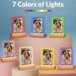 KoxSmar Custom Picture Frame, Personalized Photo Frame, Customized Picture Frames, Personalized Anniversary Birthday Gifts for Women Men Her Him Girlfriend Boyfriend Couple Mom Dad Family