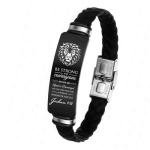 Personalized Christian Braided Rope Bracelet for Men