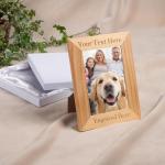 Personalized Picture Frame with Your Own Text - 4x6/5x7/8x10 Wood Engraved Custom Photo Frame with Gifts Box, Customized Gifts for Birthday, Christmas, Anniversary,Wedding, Friend, Men, Women (Wood Frame, Custom Text)