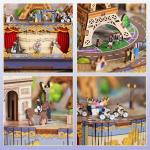 Tonecheer Wooden Music Box Puzzle for Adults, DIY Rotating Music Box Kit 3D Creative Musical Puzzle Crafts Model Building Kits Desk Decor Birthday Holiday Gift (Romantic Paris)