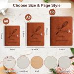 Personalized Recipe Book, Handmade Blank Notebook to Write in Your Own Recipes, 17 Custom Cover Designs, Handcrafted Gift for Mom, Dad, Husband, Wife, Grandma, Sister, Christmas, Birthday