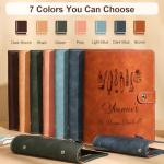 Personalized Recipe Book, Handmade Blank Notebook to Write in Your Own Recipes, 17 Custom Cover Designs, Handcrafted Gift for Mom, Dad, Husband, Wife, Grandma, Sister, Christmas, Birthday