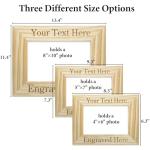 Personalized Picture Frame with Your Own Text - 4x6/5x7/8x10 Wood Engraved Custom Photo Frame with Gifts Box, Customized Gifts for Birthday, Christmas, Anniversary,Wedding, Friend, Men, Women (Wood Frame, Custom Text)