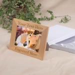 Personalized Picture Frame with Your Own Text - 4x6/5x7/8x10 Wood Engraved Custom Photo Frame with Gifts Box, Customized Gifts for Birthday, Christmas, Anniversary,Wedding, Friend, Men, Women (Wood Frame, Custom Text)