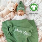 Personalized Organic Baby Blanket with Name