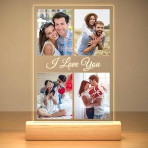 KoxSmar Custom Picture Frame with Photo, Personalized Photo Frame, Customized Picture Frames, Personalized Anniversary Photo Gifts for Women Men Her Him Girlfriend Boyfriend