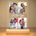 KoxSmar Custom Picture Frame with Photo, Personalized Photo Frame, Customized Picture Frames, Personalized Anniversary Photo Gifts for Women Men Her Him Girlfriend Boyfriend
