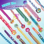 DDAI Birthday Gift Friendship Bracelet Kit for Girls Age 8-12 – Arts and Crafts Kits - Gem-Decorated DIY Craft Set with Threads & Beads – Ideal Holiday Present for Kids Age 7 9 10 11 Years Olds Toys