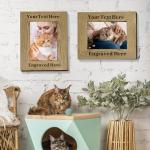 EDSG Personalized Photo Frames 4x6, 5x7 Picture Frame Engraved, Custom Wood Frame Gifts for Fathers Day Birthday Mothers Day Christmas Graduation for Him Her Dad Mom (Landscape)