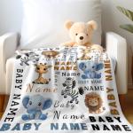 Custom Name Fleece Blanket - Perfect for Kids