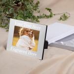 Personalized Picture Frame with Gifts Box, Custom Aluminum Picture Frames 5x7/4x6 Photo Size - Add Your Custom Text Engraved Aluminum Hanging/Tabletop, Personalized Group Family Photo Picture