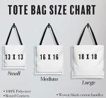 Bouncing Brick Designs Personalized Tote Bag - Outer Space, Custom Name/Text, Reusable w/Straps, Canvas Cloth Fabric, Customized Gift Idea, Birthday/Christmas/Holiday Present, 16x16