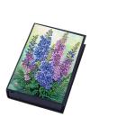 C'eitura 5D DIY Violets Rhinestone Art Notebook - Diamond Art Painting Journal Kit with Sparkling Gems, Floral Theme Gift for Women & Girls, Holiday & Birthday Present