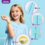 DDAI Birthday Gift Friendship Bracelet Kit for Girls Age 8-12 – Arts and Crafts Kits - Gem-Decorated DIY Craft Set with Threads & Beads – Ideal Holiday Present for Kids Age 7 9 10 11 Years Olds Toys