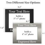 Personalized Picture Frame with Gifts Box, Custom Aluminum Picture Frames 5x7/4x6 Photo Size - Add Your Custom Text Engraved Aluminum Hanging/Tabletop, Personalized Group Family Photo Picture