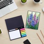 C'eitura 5D DIY Violets Rhinestone Art Notebook - Diamond Art Painting Journal Kit with Sparkling Gems, Floral Theme Gift for Women & Girls, Holiday & Birthday Present