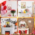 VioraWhite 12 Pcs Seasonal Diamond Art Set for Adults Holiday Theme Diamond Painting Kits for Women DIY Cartoon 5d Rhinestones Crafts Gifts with Tools for Home Wall Decoration(Fresh)