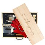 Personalized Wedding Gifts for Couple, 11 Pcs Stainless Steel BBQ Grilling Set, Custom Barbecue Tools with Engraving, Unique Wedding Gift for Newlyweds, Custom Gift Ideas for Him & Her