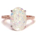 DIY Sterling Silver Oval Ashes Ring KIT, Ashes Jewellry KIT, Ashes Keepsake, Memorial Gifts for Loss of Pet/Loved One, Memorial Ring, Cremation Jewelry for Ashes, Unique Holiday Gift (Rose Gold, 7)